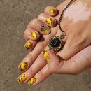 Black and Yellow nails
