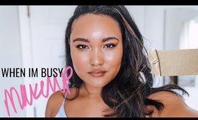 My everyday makeup routine because I've been so busy.
