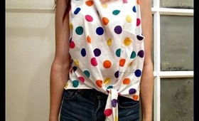 DIY knotted tank Top