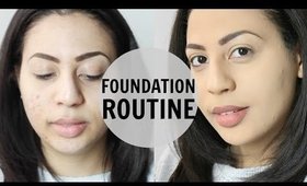 FULL COVERAGE FOUNDATION ROUTINE / Acne & Hyperpigmentation