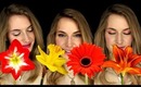 3 easy simple makeup looks for beginners. Flowers inspired makeup tutorial. Flower TimeLapse