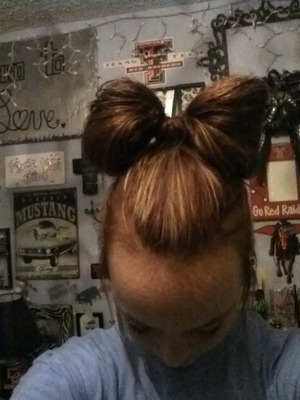 my simple updo.