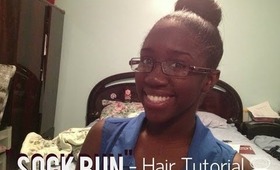 "Perfect Sock Bun" Hair Tutorial !