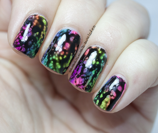 Rainbow Sponge-icure with OPI Black Spotted | Sarah E.'s ...