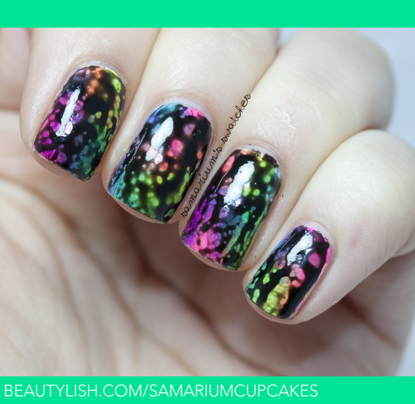 Rainbow Sponge-icure with OPI Black Spotted | Sarah E.'s ...