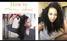 HOW TO  GET PERFECT CURLS!  2017 CURLY HAIR ROUTINE