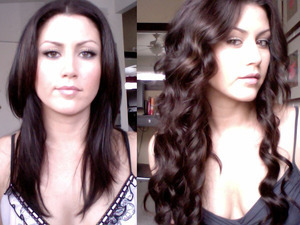 Before and after Foxylocks extensions! These puppies are the business!