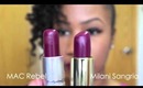 MAC Rebel Dupe | Milani Color Statement Lipsticks | Rose Hip, Sweet Nectar, Flirty Fuchsia, Sangria
