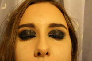 My model and work for my final exam for makeup shool