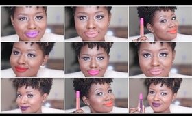 Coloured Raine Liquid Lipstick Swatches + Review on Dark Skin #thepaintedlipsproject