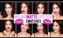 NEW MILANI MATTE LIPSTICK LIP SWATCHES (Full Collection) ♡ | JamiePaigeBeauty