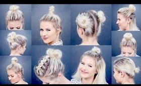 10 Different Bun Short Hairstyles | Milabu