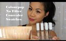Colourpop No Filter Concealer Swatches ♡ NEW SHADES on Medium-Tan skin