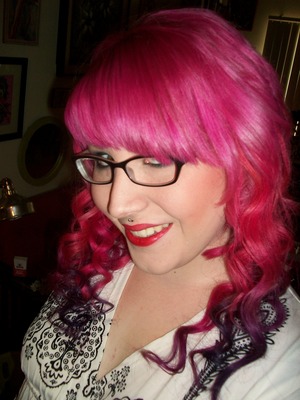My cotton candy hair! Yes this is me!