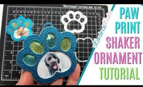 DIY Paw Print Shaker Ornament Tutorial, Christmas Gift for Fur Parents