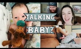 Newborn Baby Tries to Talk?!?! | Cute Baby gets Fussy