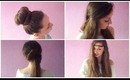 4 BACK TO SCHOOL FAST, EASY HAIRSTYLES!