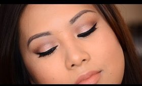 PROM LOOK: Shimmery Peach Eye Tutorial | FromBrainsToBeauty