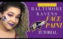 Baltimore Ravens Logo Face Paint Tutorial (NoBlandMakeup)