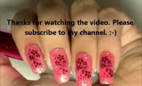 Glam Doll-nail art tutorial.... New-year's eve party special....