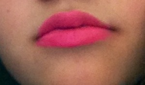 My lips in a simple picture