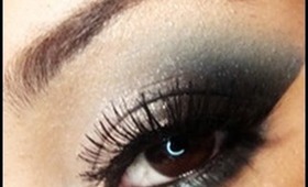 Teal, Black, White Eyes Using Raving Beauty Cosmetics