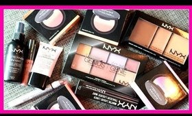 NYX Haul | Cream Contour Palette, Strobe of Genuis Illuminating Palette, Ombré Blush