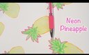 DIY Neon Pineapple Pattern