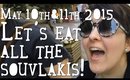 VLOG | May 10th & 11th Let's eat all the souvlakis! | Queen Lila