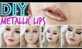 DIY Metallic Glitter Lips | 5 Options