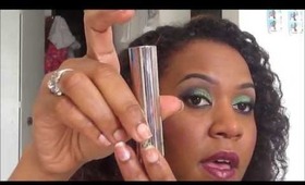 Green and Purple Makeup Look