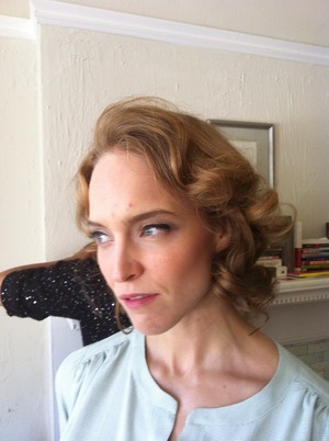 Soft feminine look with winged eyeliner. Hair and Makeup by Chelsea Reeds
