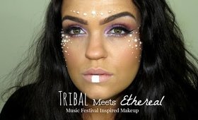 Ethereal Meets Tribal |Music Festival Makeup