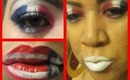 Puerto Rican Flag Makeup Tutorial Collab with RicanBorn2plz / July 4th Look