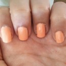 Peachy nail color 