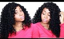 5 MINUTE $30 CURLY DIVA HAIR ♡ FREETRESS PLUSH CURLS | SNGHAIR REVIEW