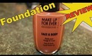 MUFE Face and Body Foundation Review and Demo