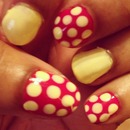 Pink & Yellow With Dots