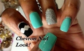 Chevron Nails for Spring