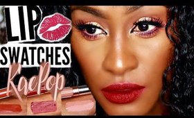 KAEPOP Karrueche Tran ColourPop Liquid Lipsticks Swatches on Dark Skin | Shlinda1