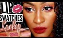 KAEPOP Karrueche Tran ColourPop Liquid Lipsticks Swatches on Dark Skin | Shlinda1