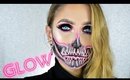 Pink Neon Skull ♡ Halloween 2017 Makeup Tutorial