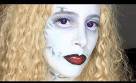 Sally Halloween Makeup Tutorial: Nightmare before Christmas Insp