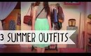 Three Summer Outfits + Bathing Suit Cover Ideas
