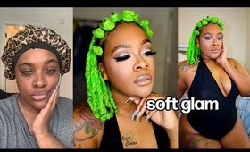 SOFT GLAM POPPIN BLACK GIRL TRANSFORMATION