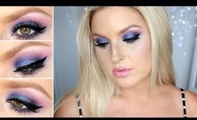 Purple & Blue Smokey Eyes! ♡ Using BH Cosmetics Eyeshadow!