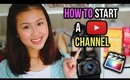 HOW TO START A YOUTUBE CHANNEL! ♡ Filming Setup & How To Use Music