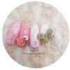 [Saranail] Lovely ribbon pats/ new nail arts/ recommended nail arts/valentine nail arts