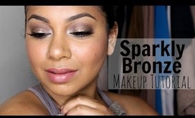 Sparkly Bronze Makeup Tutorial | MissBeautyAdikt