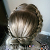 Dutch Braid Crossover Bun